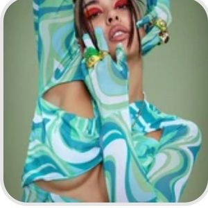 Jaded London Top with gloves attached